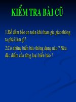 Tiet 25- Bai 14: An toan giao thong