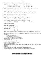 Khao sat dau nam toan 8