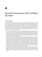 Second Generation (2G) Cellular Systems