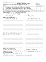 Đề kiểm tra số học 6-Bài số 4