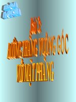 Đường thẳng vuông góc với mp