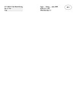 Đề ktr 1 tiết chương 1 - Hóa 11 TTGDTX