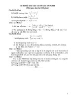 Đề thi toán vào 10 (thi thử)