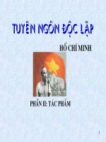 tuyen ngon doc lap. phan 2 tac pham