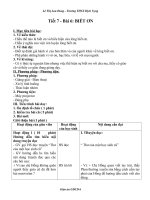 Tiết 7 - Bài 6: Biết ơn