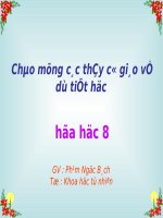 Tiết 21 Định luật bảo toàn khối lượng