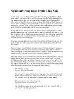 Những người con gái trong âm nhạc Trịnh Công Sơn