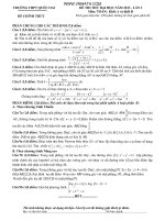 ĐỀ THI THỬ ĐẠI HỌC NĂM 2013 - LẦN I Môn: TOÁN; Khối A và khối B