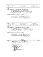 đề & đáp án KT 45'''' GT 12NC(chương I)