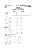 de khao sat chat luong dau nam toan 6