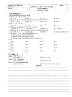 Đề kiểm tra số học giữa chương 1