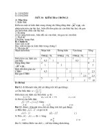 Giáo án Đề kiểm tra chương I đại số 9 - có ma trận