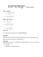 ĐỀ THI  ĐỀ NGHỊ HỌC KỲ 1 LỚP 6