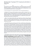 Tham luận : Ứng dụng CNTT trong dạy học - Khó khăn và thách thức (4.2008)