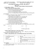 DE SO 2 - HKI - KHOI 8 - 2004-2005 - de thu nhat.doc