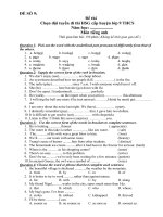 ĐỀ CHỌN HSG AV9( sô 13)