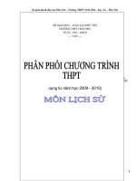 Phân phối chương trình THPT 2009-2010