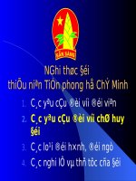NGHI THỨC ĐỘI TNTP HỒ CHÍ MINH (PHẦN 3)