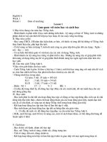 giáo án Anh 6 HKI