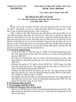 Kế hoạch liên ngành XD THTT