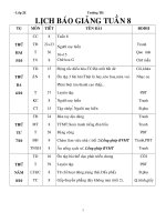 Giao an lop 2 tuan 8 BVMT