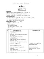 giáo an lớp 1- tuần 3