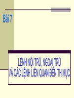 Bai 7_ Lện nội trú, ngoại trú (TH Nghề UD)