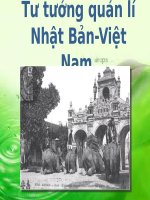 Tư tưởng quản lý Nhật Bản - Việt Nam