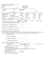 THE FIRST TEST ENGLISH 7