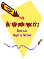 ÔN TẬP KIỂM TRA KHỐI 1 - GIỮA HKI - NH 2010-2011