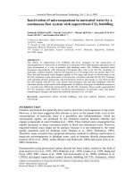 Inactivation of microorganisms in untreated water by a continuous flow system with supercritical CO2 bubbling