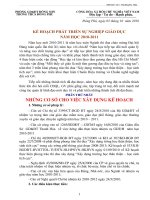 BÁO CÁO KẾ HOẠCH NĂM HỌC 2010- 2011 TRƯỜNG THCS ĐÔNG PHÚ