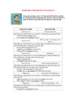 Sự phù hợp về thời giữa hai vế của một câu