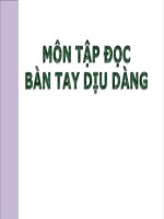 tập đọc: Bàn tay dịu dàng