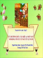 LTVC - Từ chỉ tính chất