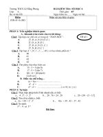 4 mã đề kiểm tra số học 6 thứ nhất