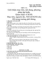 Giáo án tích hợp kĩ năng sống THCS môn HĐNGLL 0976546128