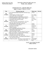 Kế hoạch CM Tuần 7/10/2010