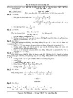 Đề thi tuyển sinh lớp 10 THPT tỉnh Thái Bình năm học  2009-2010