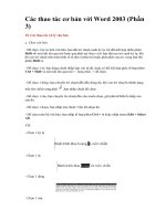 CƠ BẢN SỬ DỤNG WORD ( T4 )