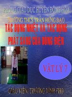 Tác dụng nhiệt và tác dụng phát sáng của dòng điện