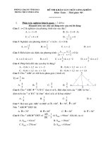 Khảo sát đầu năm Khôi 9