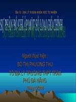 SỰ PHÂN BỐ KHÍ ÁP