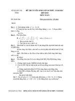 Đề và đáp án tuyển sinh 10