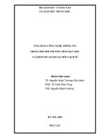 CHUYÊN ĐỀ UDCNTT - KT ĐÁNH GIÁ