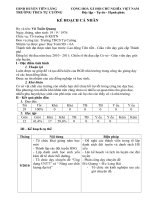 Kế hoạch cá nhân Năm hoc 2010-2011