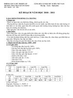 Ke hoach năm học 2010- 2011(Tổ Toán)