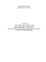 Phân phối CT GDCD THCS chuẩn