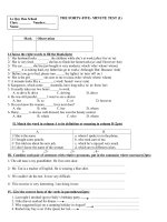 DE KIEM TRA 1 TIET LAN II HKII ( 09-10)