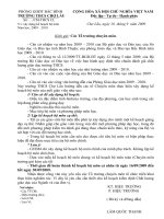 Huớng dẫn xây dựng kế hoạch bộ môn